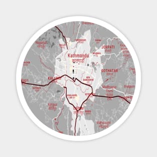 Kathmandu red/grey Magnet